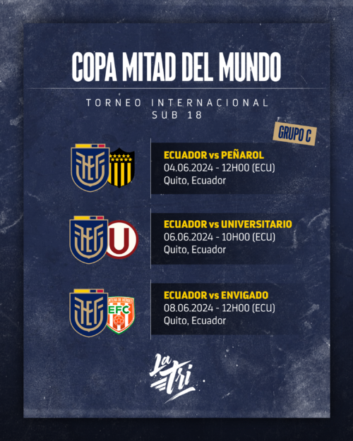 Estos son los convocados para la Copa Mitad del Mundo FEF